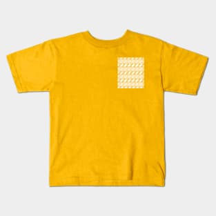 Yellow mid century pattern geometric Kids T-Shirt